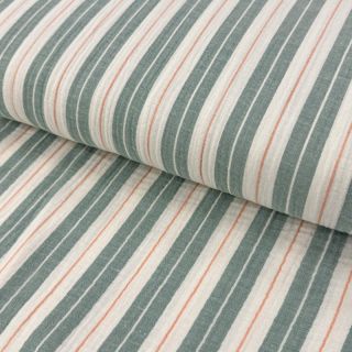 Dupla géz/muszlin YARN DYED Line green
