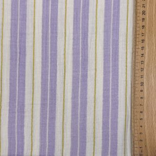 Dupla géz/muszlin YARN DYED Line purple
