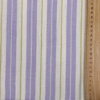 Dupla géz/muszlin YARN DYED Line purple