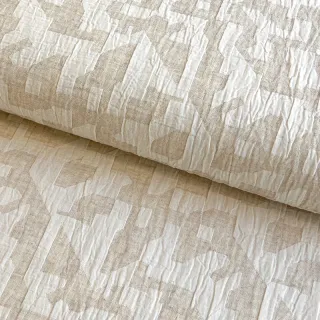 Pamutvászon lenvászonnal JACQUARD Abstarct natural