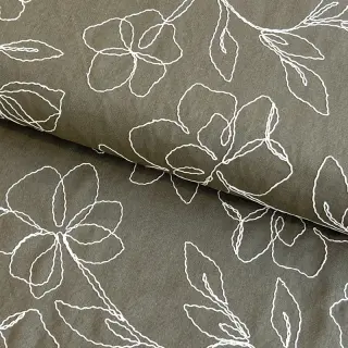 Viszkóz lenvászonnal EMBROIDERY Flower Danielle pickle
