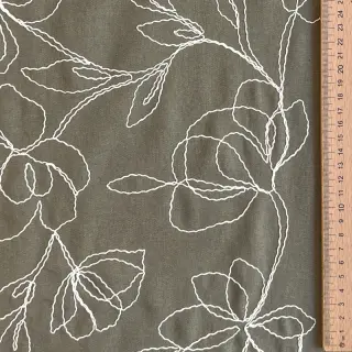 Viszkóz lenvászonnal EMBROIDERY Flower Danielle pickle