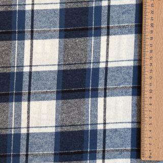 Pamutvászon YARN DYED CHECK BRUSHED Silva design A