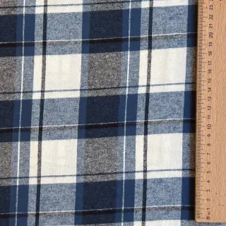 Pamutvászon YARN DYED CHECK BRUSHED Silva design A