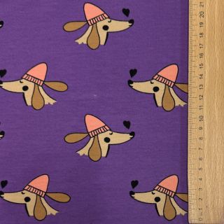 Szabadidő anyag Dogs and hearts purple