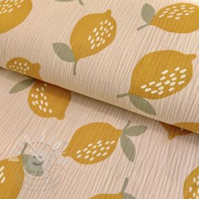 Dupla géz/muszlin Lemons sand