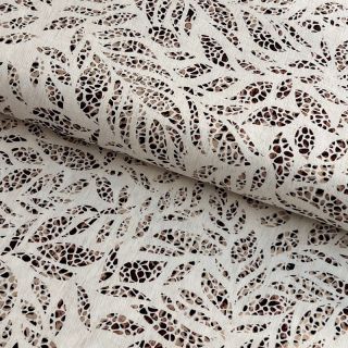 Viszkóz lenvászonnal FOIL Leaves bronze