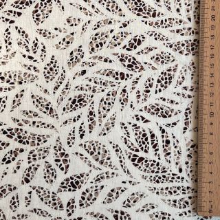 Viszkóz lenvászonnal FOIL Leaves bronze