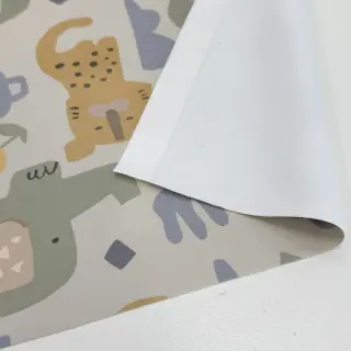 Vízálló Esőkabát Anyag Safari animals ecru