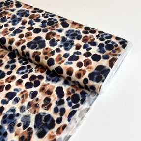 Viszkóz SATIN Animal skin ecru digital print