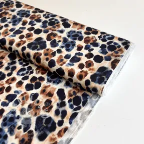 Viszkóz SATIN Animal skin ecru digital print