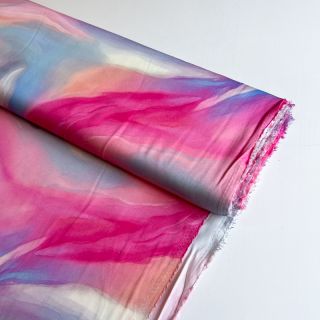 Viszkóz SATIN Illusion pink digital print