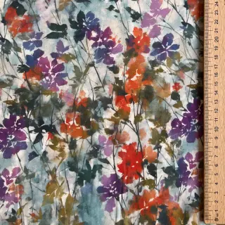 Viszkóz SATIN Flowie Kin off white digital print