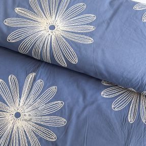 Pamutvászon EMBROIDERY Flowie jeans