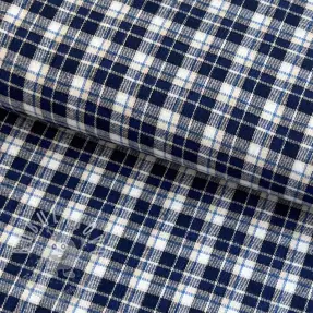 Pamutvászon YARN DYED CHECK BRUSHED Silva design B