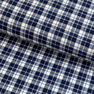 Pamutvászon YARN DYED CHECK BRUSHED Silva design B