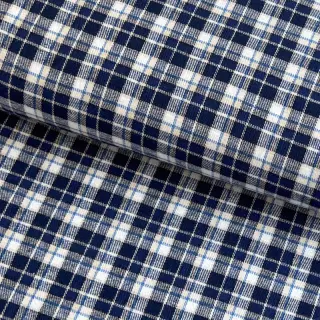 Pamutvászon YARN DYED CHECK BRUSHED Silva design B