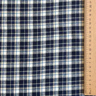 Pamutvászon YARN DYED CHECK BRUSHED Silva design B