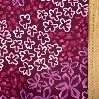 Szatén ROYAL MICRO Abstarct bordeaux