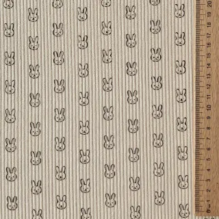 Kordbársony STRETCH Little bunny light sand