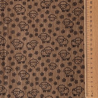 Kordbársony STRETCH Little sheep taupe