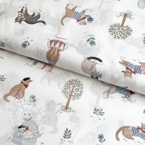 Pamutvászon Vive la France design A digital print