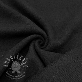 Kabát anyag PRATO wool black in black