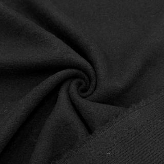 Kabát anyag PRATO wool black in black