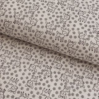 Kordbársony STRETCH Little deer light sand