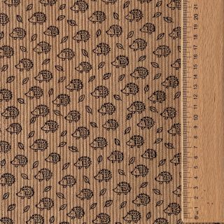 Kordbársony STRETCH Little hedgehog sand