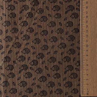 Kordbársony STRETCH Little hedgehog taupe