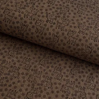 Kordbársony STRETCH Little deer taupe
