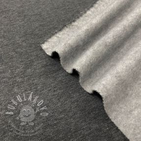 Szabadidő anyag fésült JOGGING grey melange