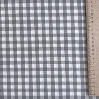 Pamutvászon Check grey