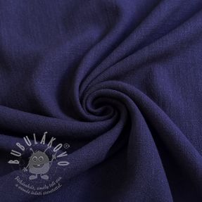 Viszkóz lenvászonnal WASHED navy