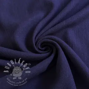 Viszkóz lenvászonnal WASHED navy