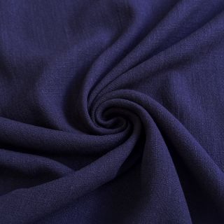 Viszkóz lenvászonnal WASHED navy