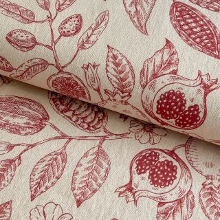 Dekorációs anyag RUSTIC VINTAGE PRINT Granata groseille
