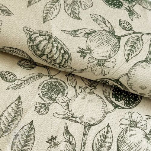 Dekorációs anyag RUSTIC VINTAGE PRINT Granata kaki