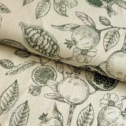 Dekorációs anyag RUSTIC VINTAGE PRINT Granata kaki