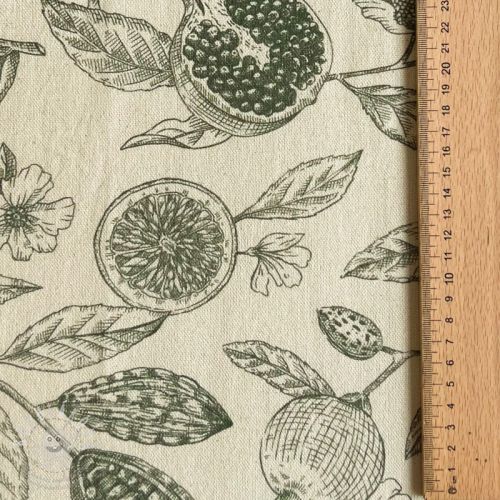 Dekorációs anyag RUSTIC VINTAGE PRINT Granata kaki