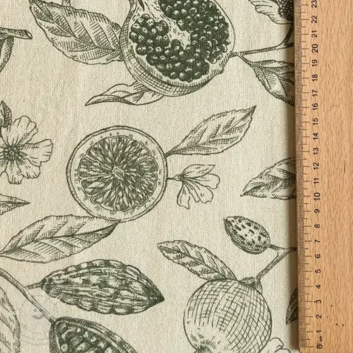 Dekorációs anyag RUSTIC VINTAGE PRINT Granata kaki