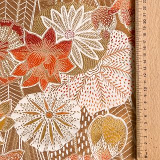 Dekorációs anyag jacquard Opium allover peanut