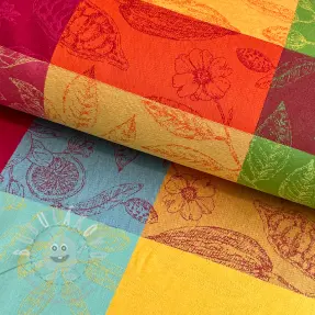 Dekorációs anyag FRENCH TABLE CLOTH JACQUARD Cabosse allover summer