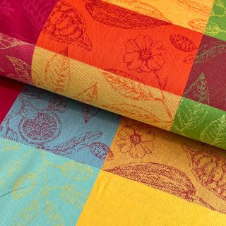 Dekorációs anyag FRENCH TABLE CLOTH JACQUARD Cabosse allover summer