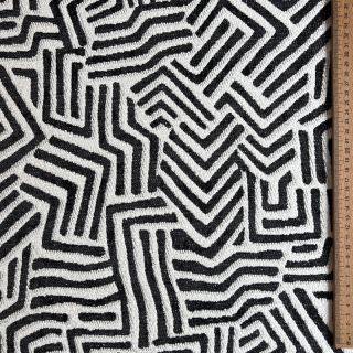 Dekorációs anyag jacquard Mesopotamie allover graphite