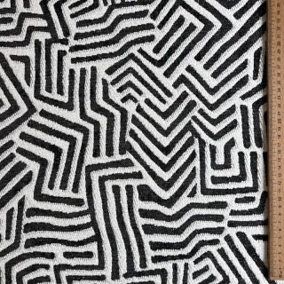 Dekorációs anyag jacquard Mesopotamie allover graphite