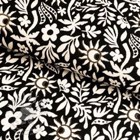 Dekorációs anyag jacquard Sunlight noir
