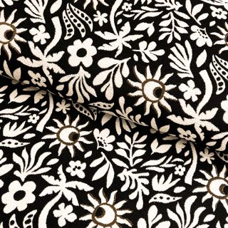 Dekorációs anyag jacquard Sunlight noir