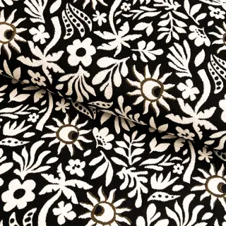Dekorációs anyag jacquard Sunlight noir